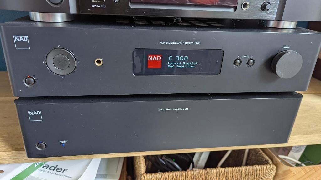 NAD C-368  met Bluos MDC 2 module, Audio, Tv en Foto, Zo goed als nieuw, 60 tot 120 watt, Stereo, Ophalen