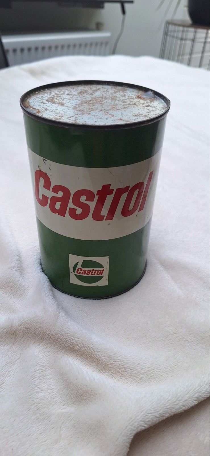 vintage blik Gastrol motorolie, Verzamelen, Ophalen of Verzenden, Gebruikt, Overige