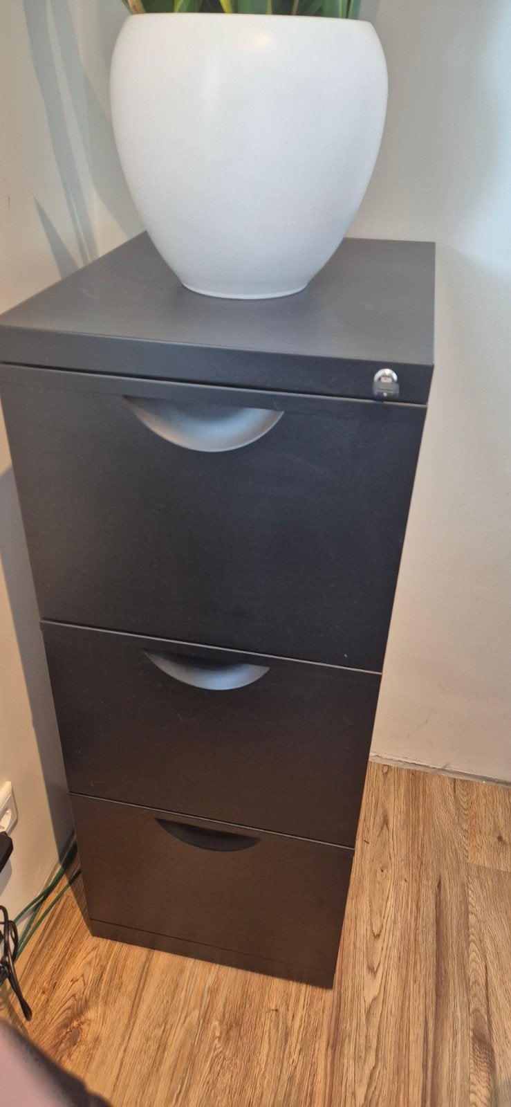 Ikea archiefkast zwart metaal met hangmappen, Ophalen, Minder dan 50 cm, 100 tot 150 cm, Zo goed als nieuw