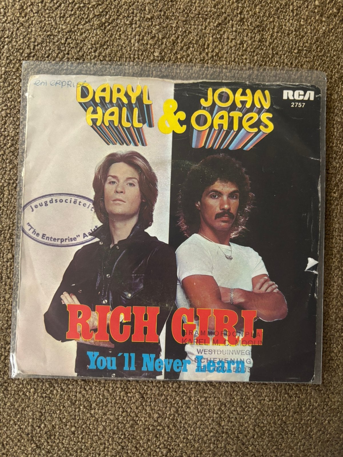 Hall & Oates - Rich Girl, Ophalen of Verzenden, Gebruikt, 7 inch, Pop