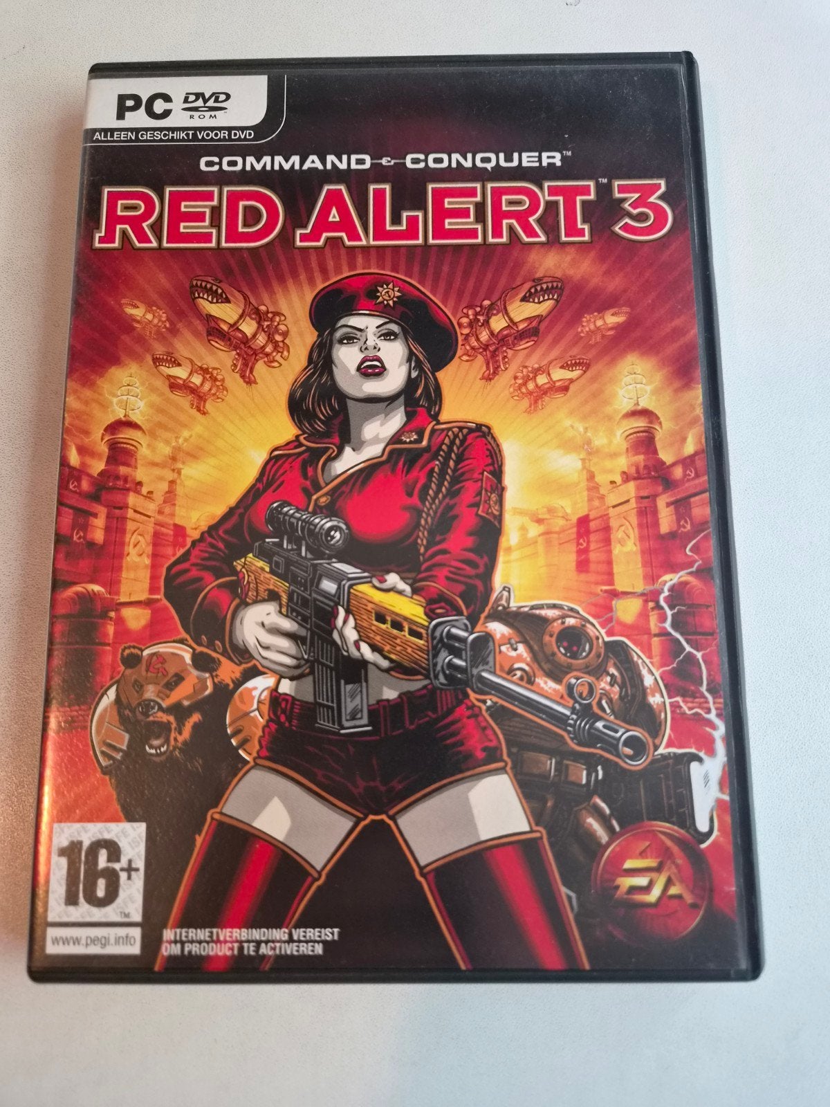 Command & Conquer: Red Alert 3 (PC DVD) met poster, Spelcomputers en Games, Games | Pc, Online, Gebruikt, 1 speler, Ophalen of Verzenden