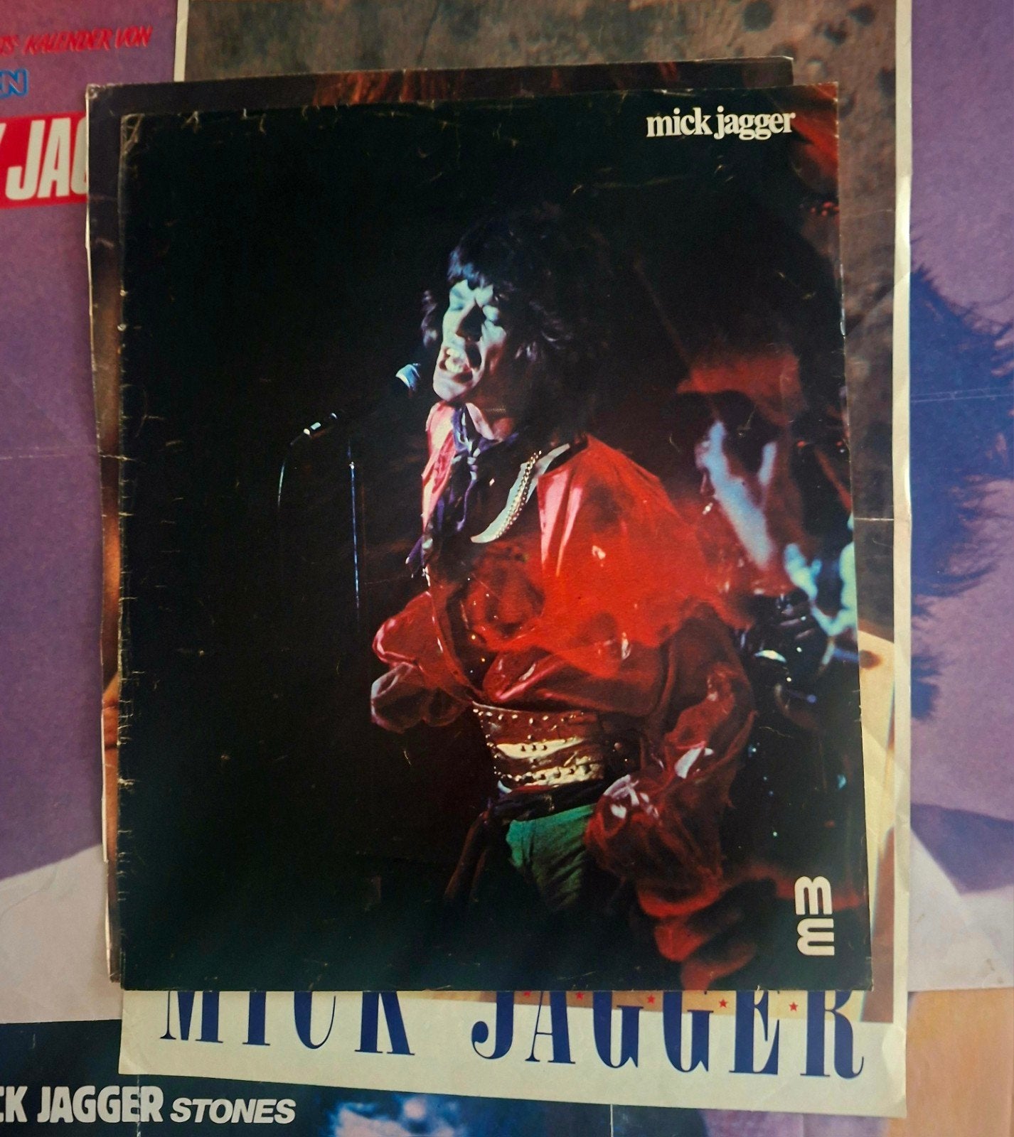 Mick Jagger Poster - Uniek Muziek Item, Ophalen of Verzenden, A1 t/m A3, Muziek, Rechthoekig Staand