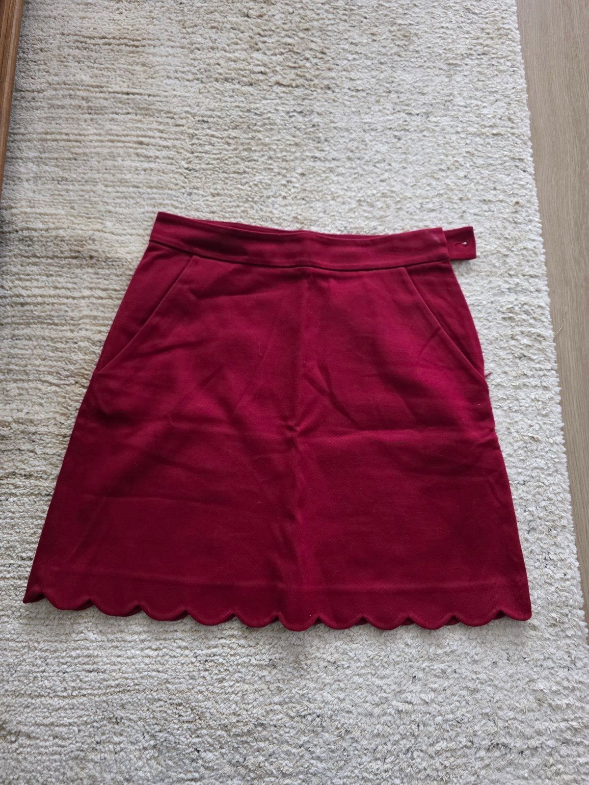 COS Rode Minirok met Golvende Zoom - Maat 36 (S), Kleding | Dames, Rokken, COS, Ophalen of Verzenden, Zo goed als nieuw, Maat 36 (S)