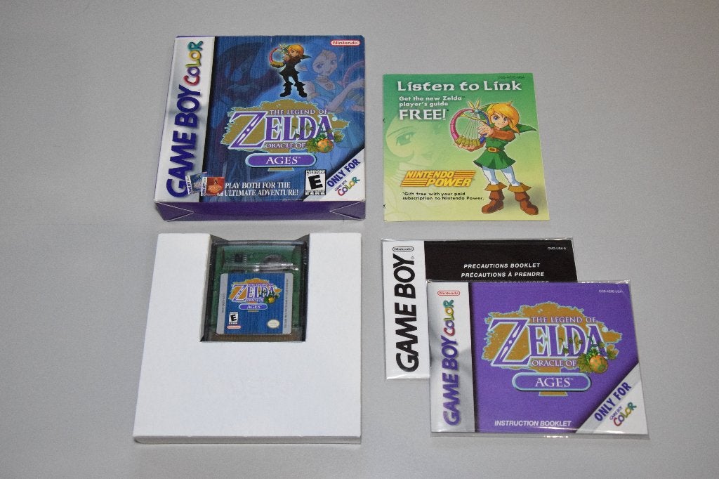 Nintendo Gameboy Color: The Legend of Zelda - Oracle of Ages, 1 speler, Ophalen of Verzenden, Zo goed als nieuw, Role Playing Game (Rpg)
