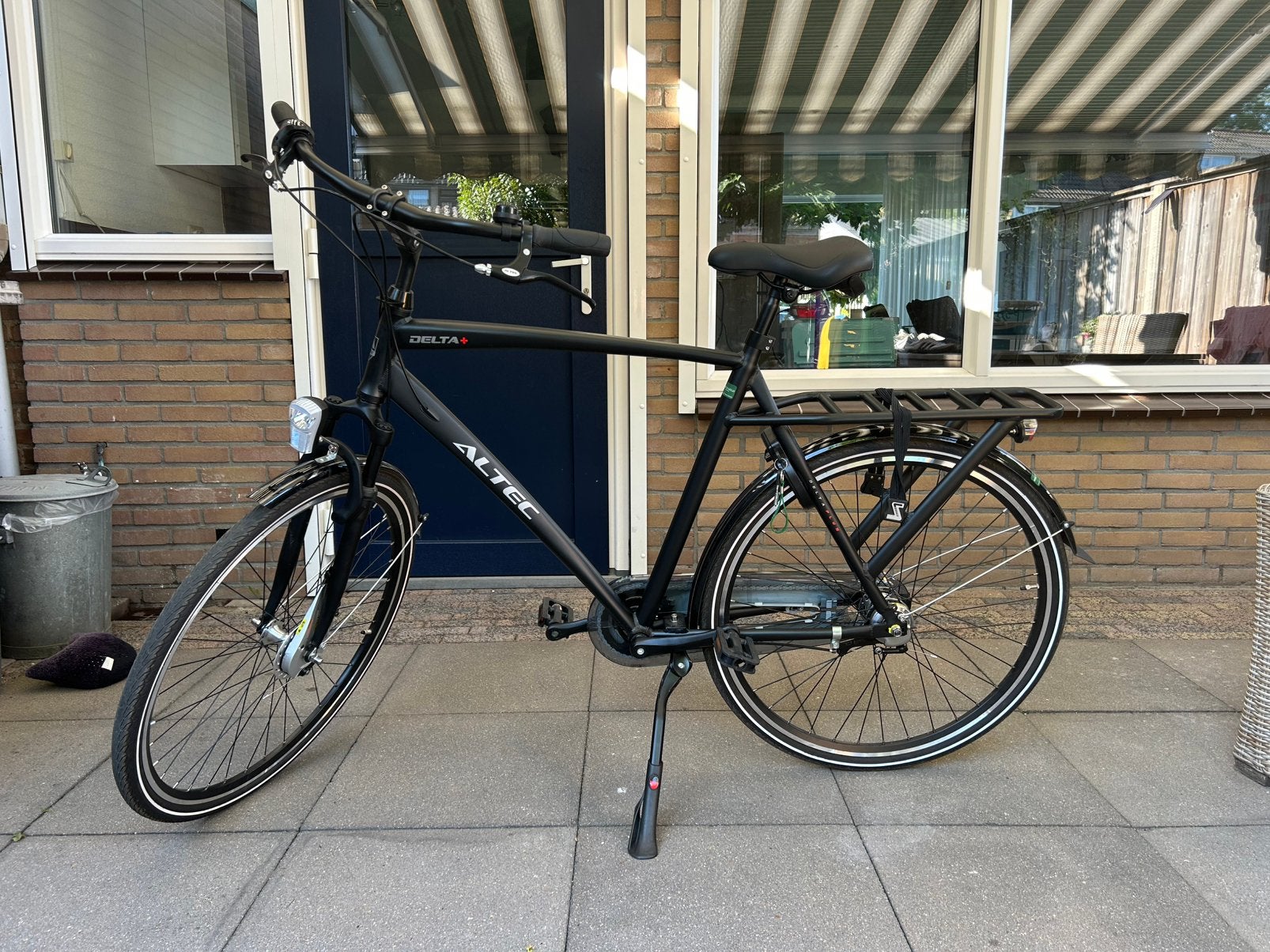 Altec Delta Plus herenfiets zwart 61 cm, Versnellingen, Zo goed als nieuw, 57 tot 61 cm, Ophalen