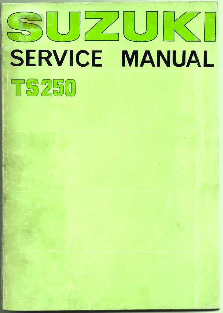 Suzuki TS250 service manual (602s) motor, Motoren, Ophalen of Verzenden, Suzuki
