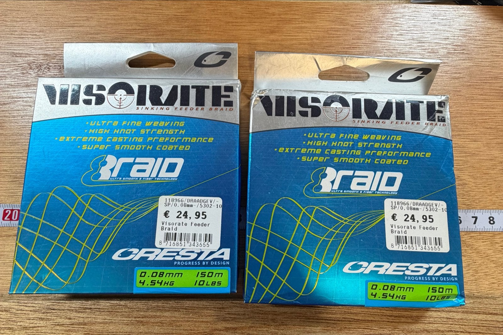 Cresta Visorate Gevlochten Feederlijn 0.08mm, Ophalen of Verzenden, Nieuw, Vislijn