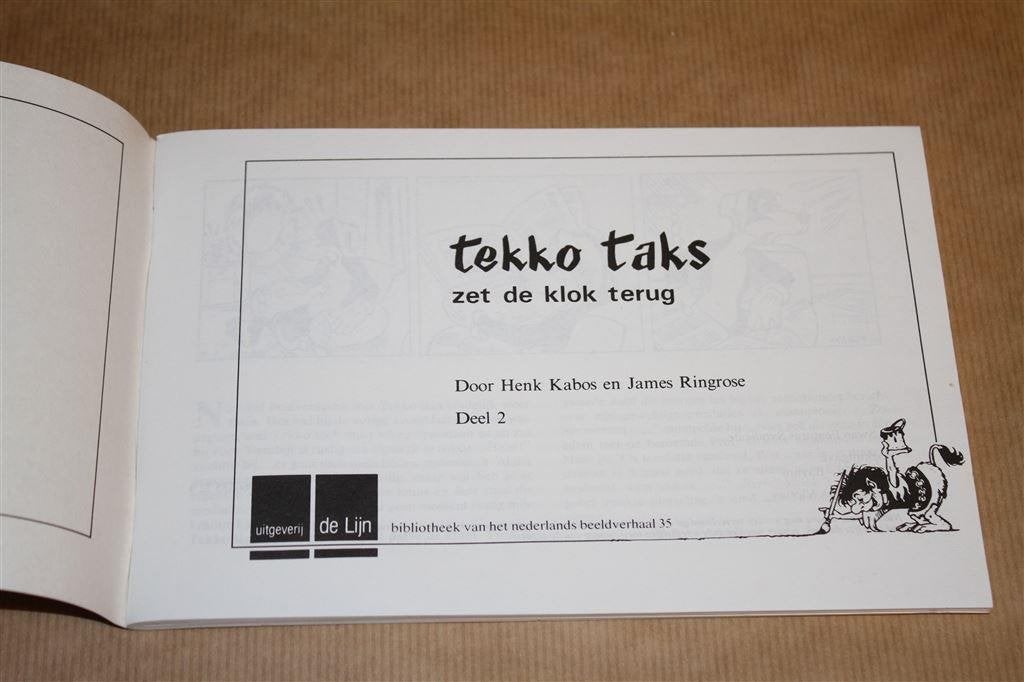 Tekko Taks zet de klok terug., Boeken, Eén stripboek, Ophalen of Verzenden, Gelezen