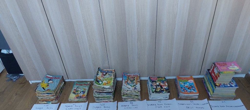 Grote verzameling Donald Duck stripboeken (1990–2023), Meerdere stripboeken, Ophalen, Gelezen, Donald Duck