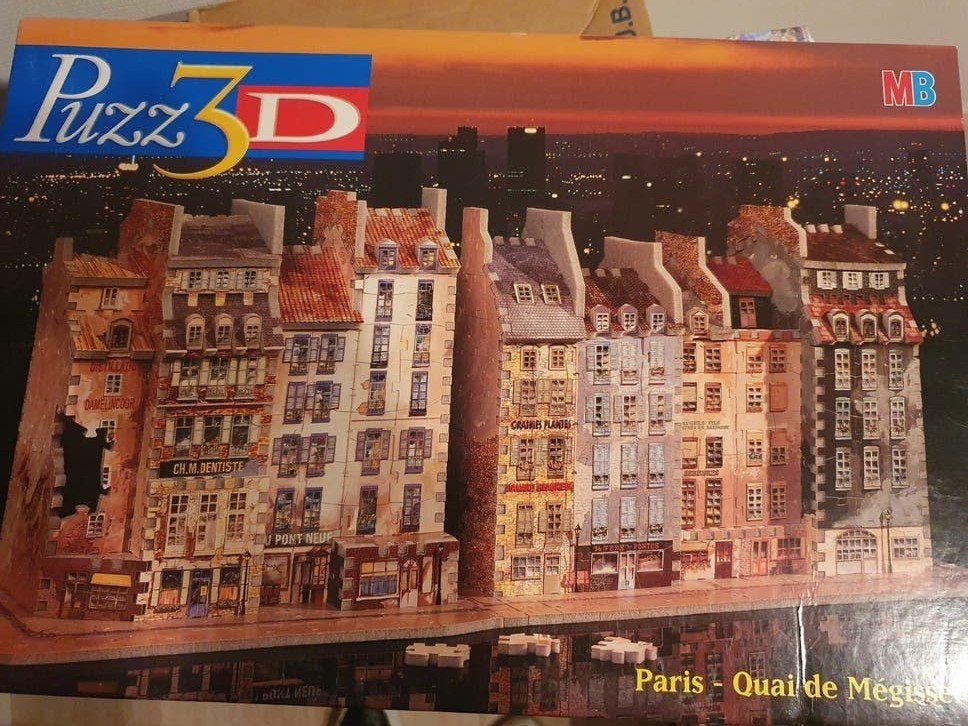 MB Puzz3D Paris- Quai de Mégisserie, Ophalen of Verzenden, 500 t/m 1500 stukjes, Nieuw, Rubik's of 3D-puzzel
