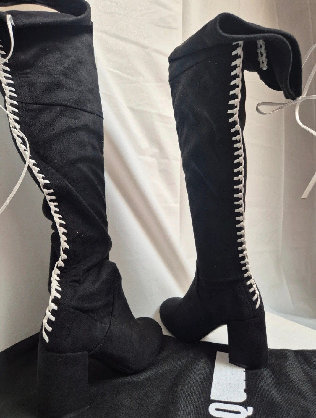 Alexander McQueen Knie Laarzen - Maat 36 - Nieuw, Hoge laarzen, Zwart, Nieuw, Ophalen of Verzenden