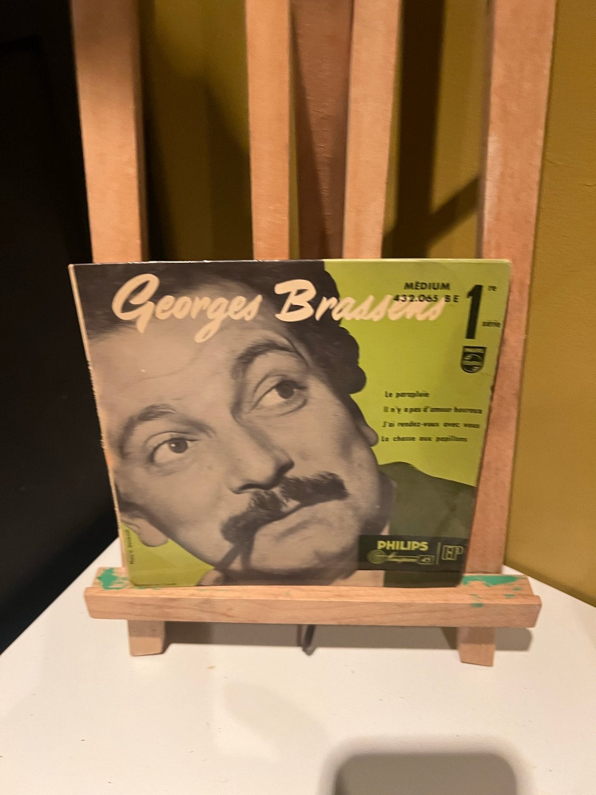 Georges Brassens - Le parapluie EP (Philips), Ophalen of Verzenden, Gebruikt, 7 inch, EP