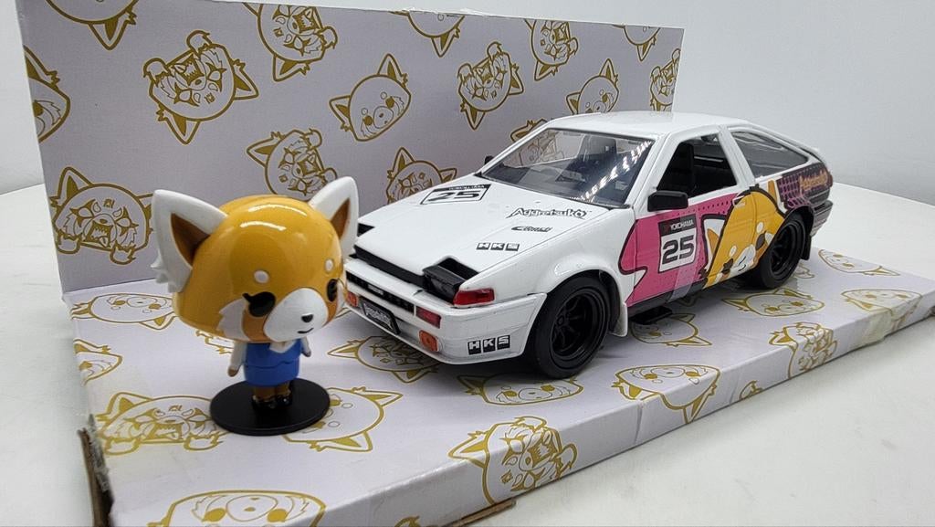 Toyota Trueno 1986 - Aggretsuko 1:24, Ophalen of Verzenden, Nieuw, Jada