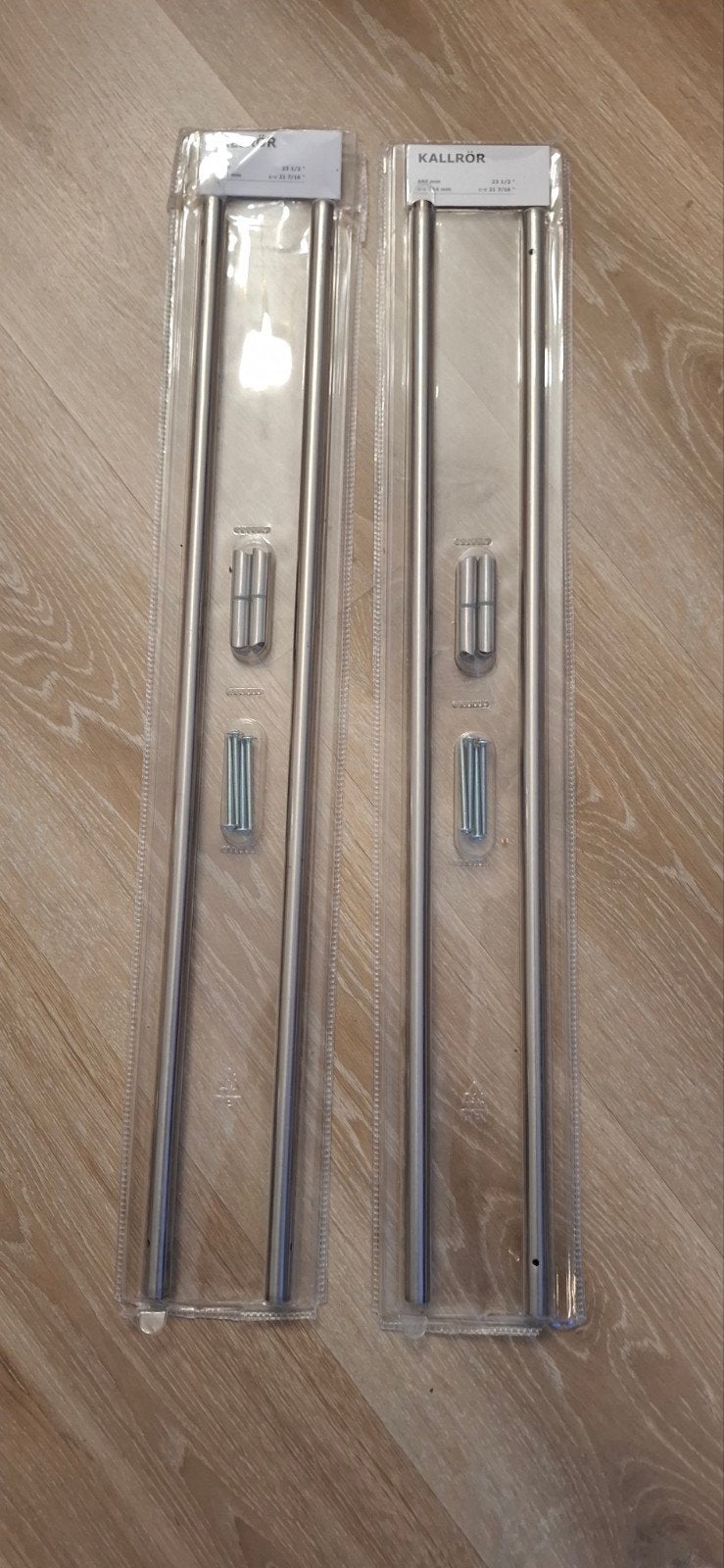 IKEA KALLRÖR Deurgreep Meubelgreep 597mm (2 stuks), Ophalen, Nieuw