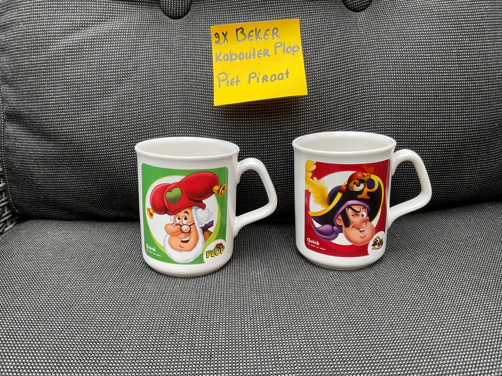 2 nieuwe zgan, GEEN SCHADE, Piet Piraat Kabouter Plop, Verzamelen, Ophalen, Overige figuren, Nieuw, Gebruiksvoorwerp