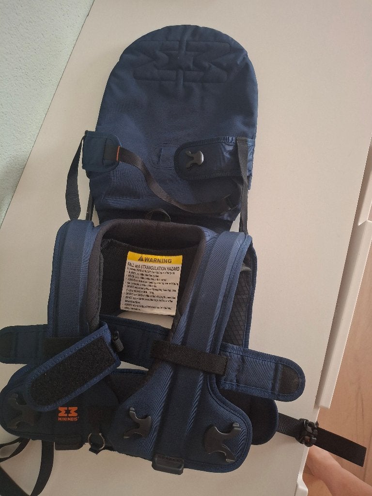 Zo goed als nieuwe MiniMeis schouderdrager., Kinderen en Baby's, Babydragers en Draagdoeken, Zo goed als nieuw, Draagzak, Rug
