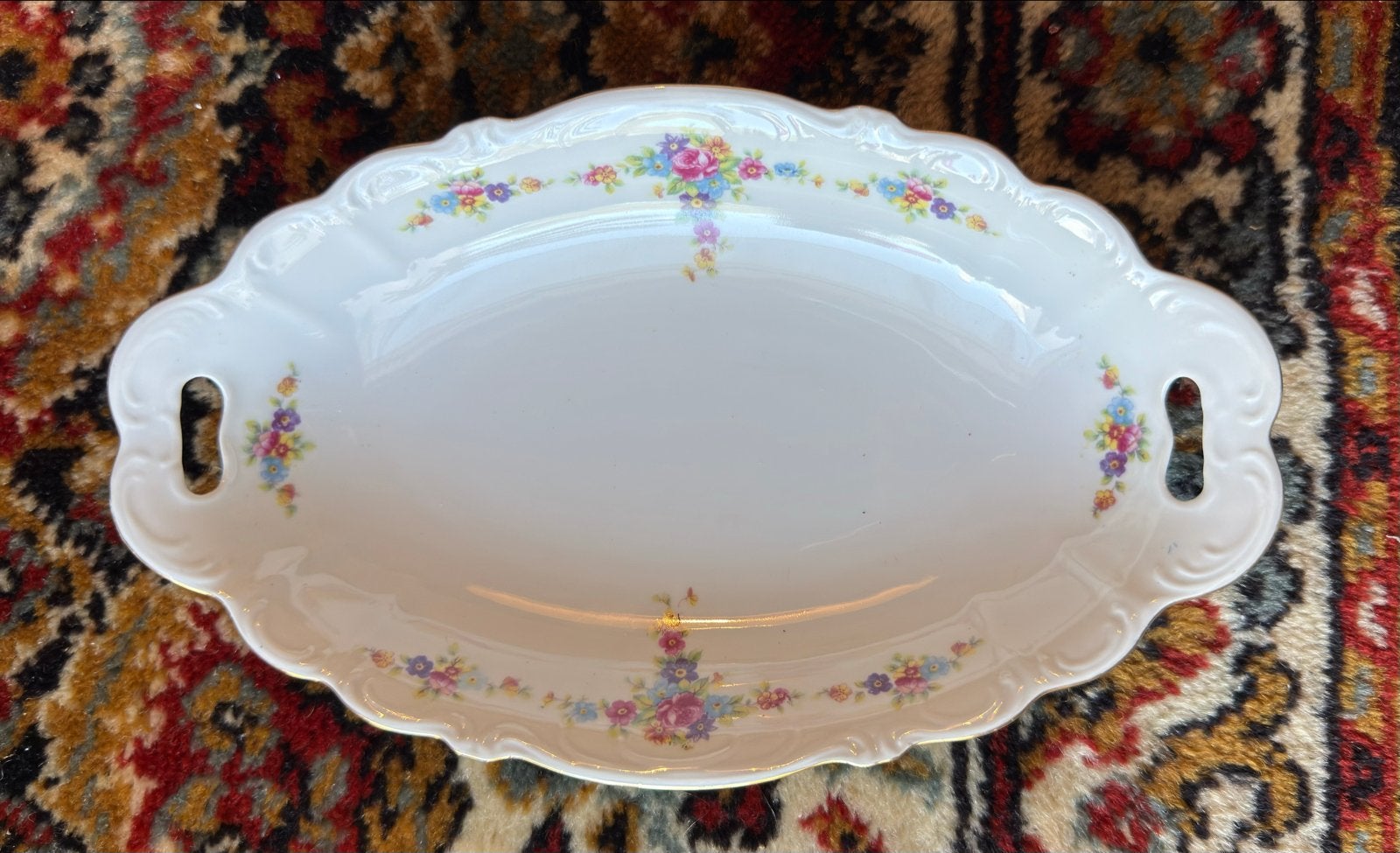 Mooi oud servies: 10 bordjes, 2 boterschaaltjes, 2 schalen, Antiek en Kunst, Antiek | Servies compleet, Ophalen