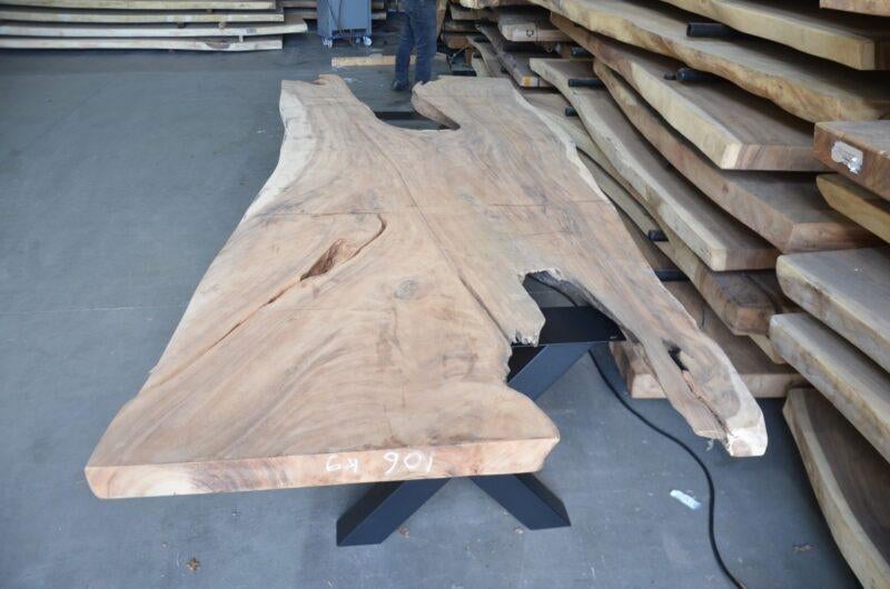 suar boomstamtafel 300 cm-  BT190 – eettafel – tuintafel