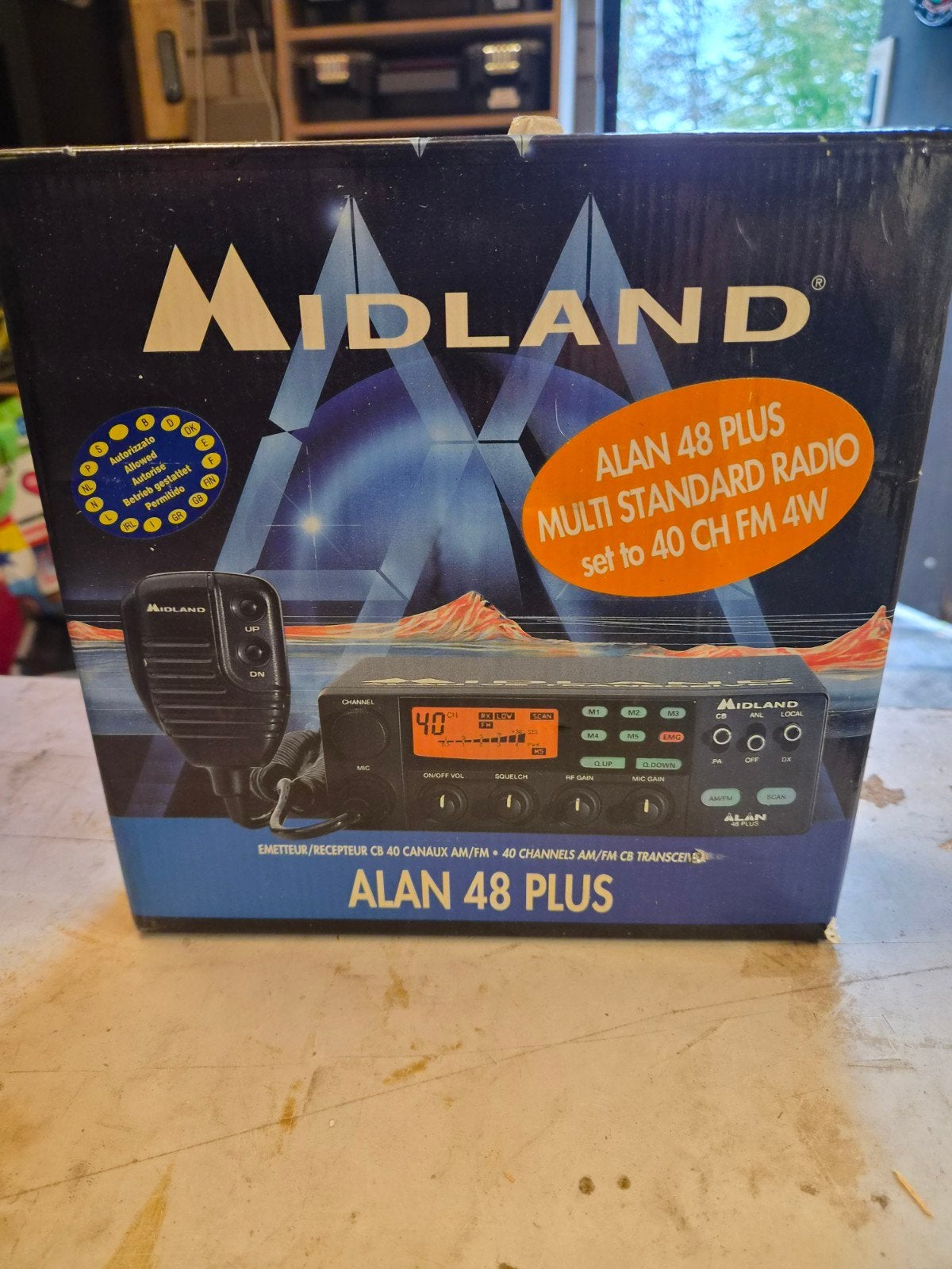 Midland Alan 48 Plus Multi CB Transceiver !NIEUW!, Telecommunicatie, Ophalen of Verzenden, Gebruikt, Zender en Ontvanger