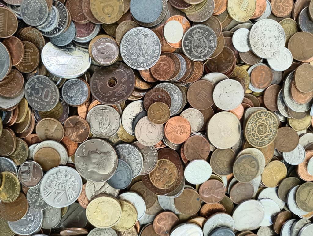 Grote partij wereldmunten, Postzegels en Munten, Munten | Europa | Euromunten, Ophalen of Verzenden, Overige landen