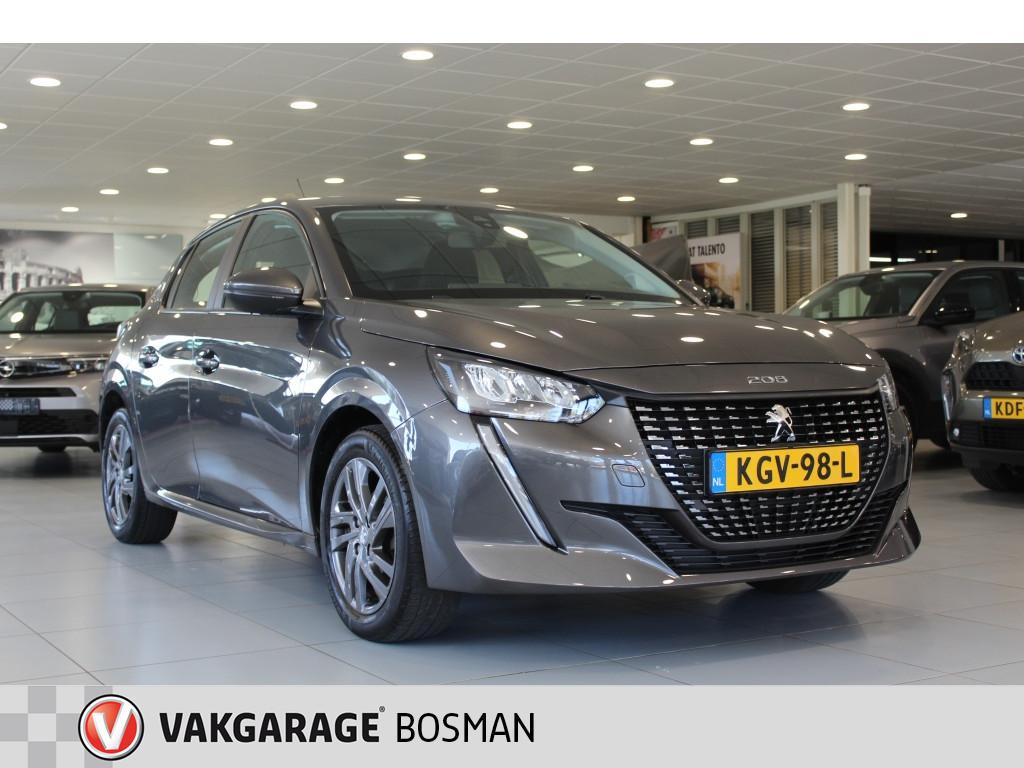 Peugeot 208 1.2 PT Allure Pack/CARPLAY/PDC/NAVIGATIE, Stof, Gebruikt, Zwart, 1199 cc