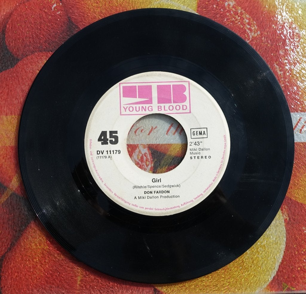 Don Fardon - Girl (Young Blood 45 toeren single), Gebruikt, 7 inch, Ophalen of Verzenden, Pop