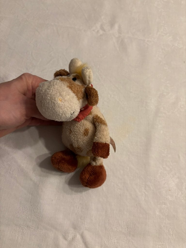 Nici schattige knuffel koe farm friends met rode halsband!, Kinderen en Baby's, Speelgoed | Knuffels en Pluche, NICI, Overige karakters