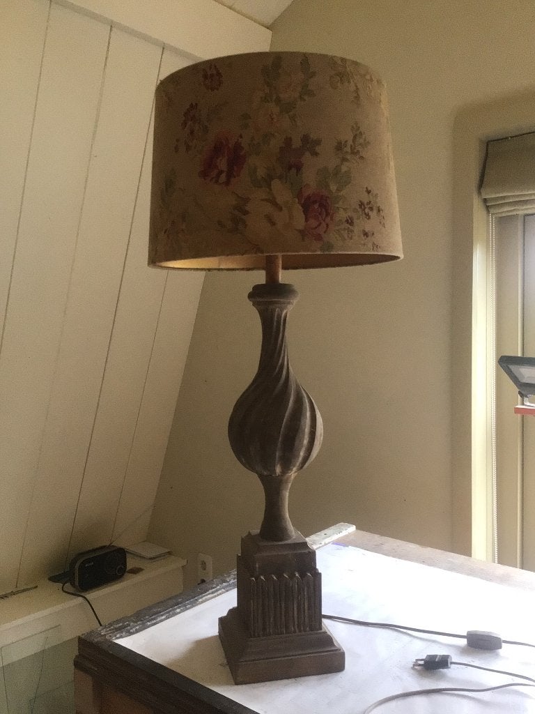 Prachtig gedraaide lamp, Antiek en Kunst, Ophalen of Verzenden