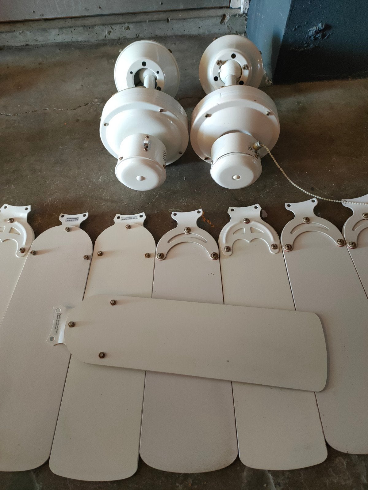 2 Plafond ventilatoren, Ophalen, Gebruikt, Plafondventilator