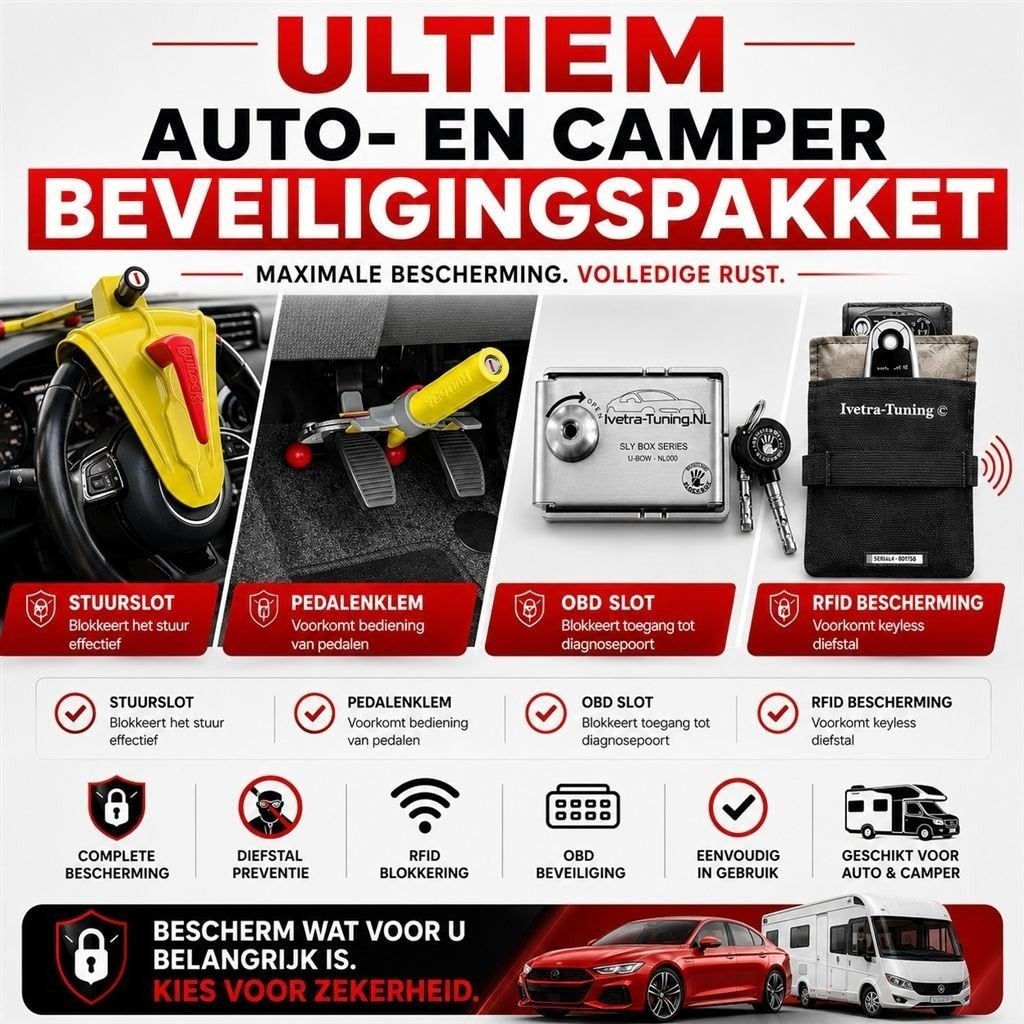 Ultiem Camper Beveiligingspakket, Verzenden, Info@ivetra-tuning.nl | www.ivetra-tuning.nl, Ivetra-Tuning NL, Huissen