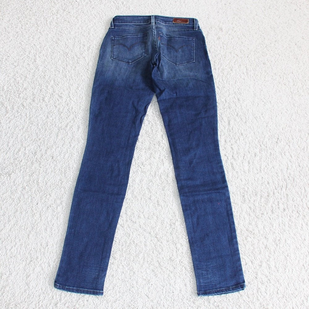 Mooie Levi's Spijkerbroek Skinny - 91 (Size 26/XS) € 65,-, Blauw, Ophalen of Verzenden, Zo goed als nieuw, W27 (confectie 34) of kleiner
