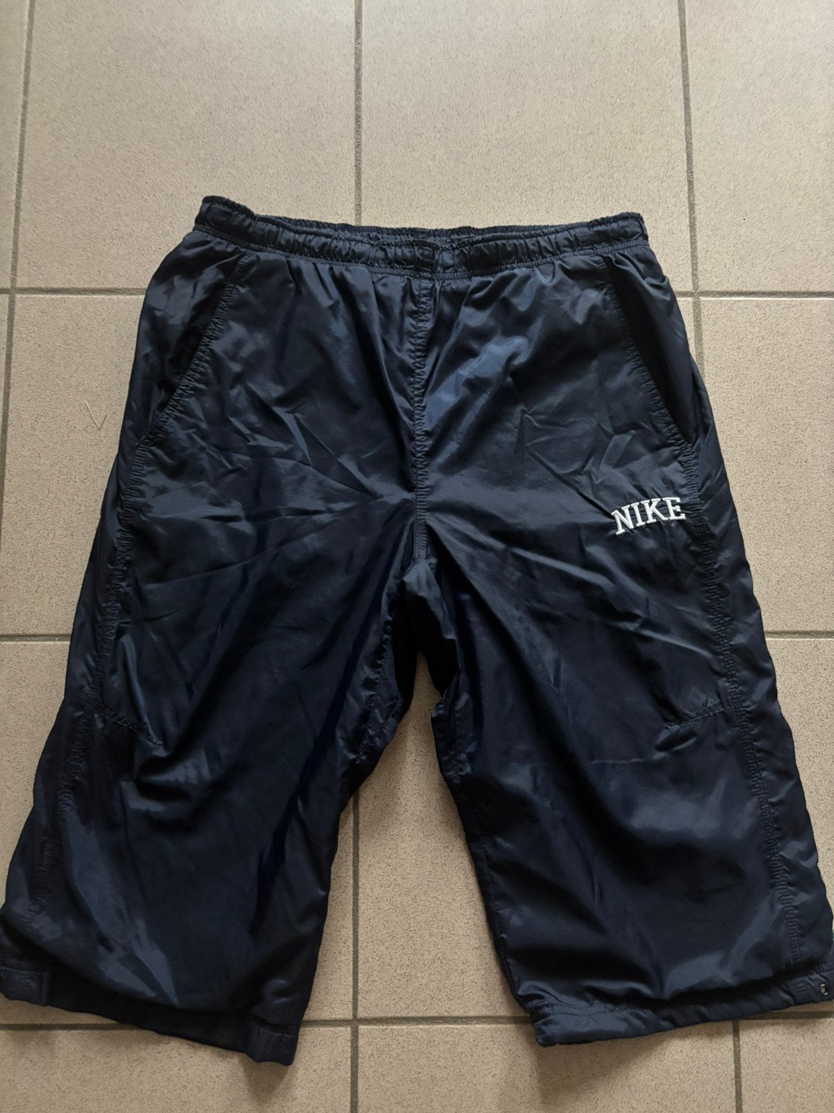 donkerblauwe nike broek capri maat: S/M, Kleding | Heren, Grote Maten, Ophalen of Verzenden, Zo goed als nieuw, Blauw, Overige typen