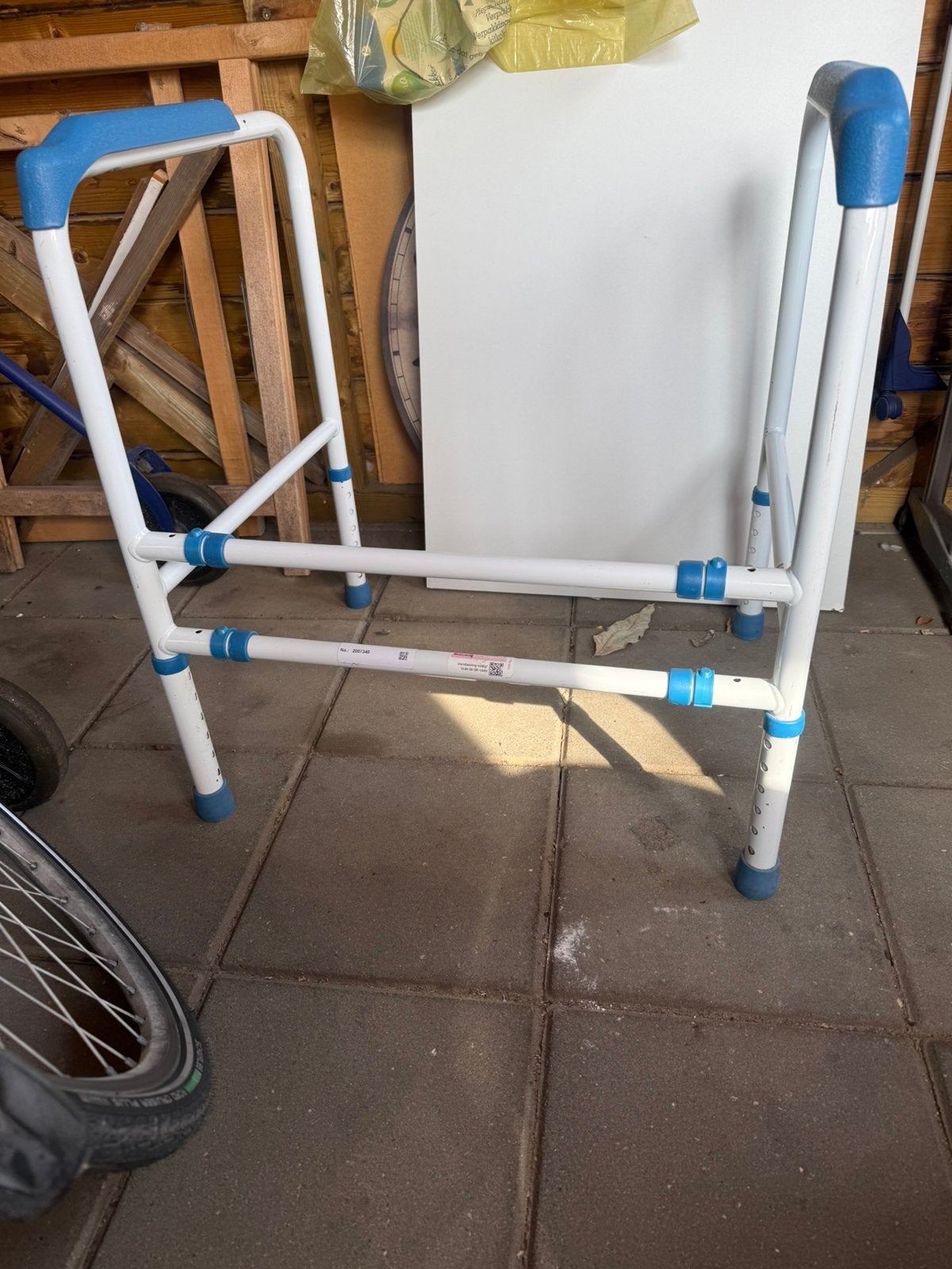 Verstelbaar looprek / wandelrek – toilet- en opstahulp”, Diversen, Ophalen, In hoogte verstelbaar, Gebruikt