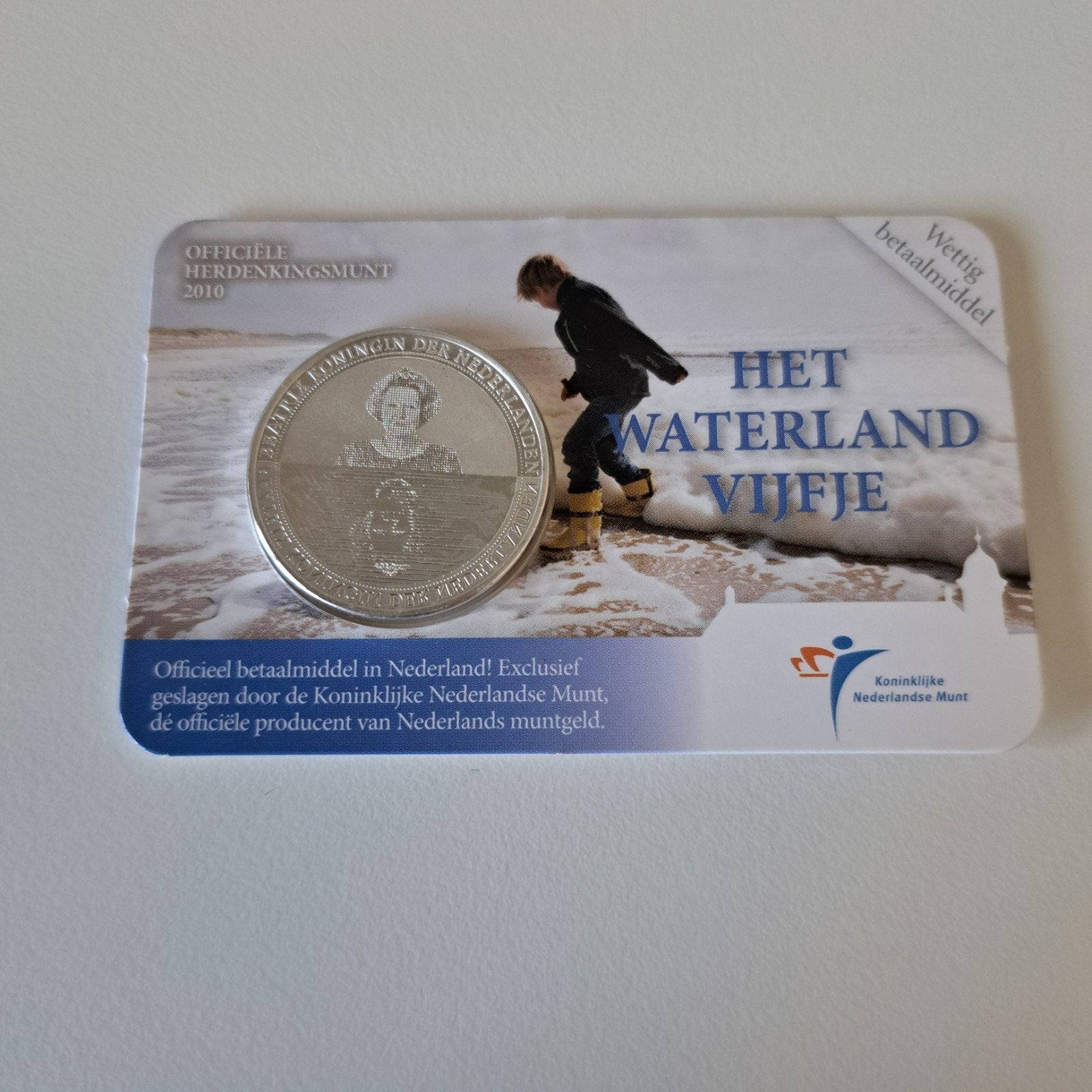 Waterland Vijfje 2010 Coincard Koninklijke Nederlandse Munt, Postzegels en Munten, Munten | Nederland, Ophalen of Verzenden, Euro's