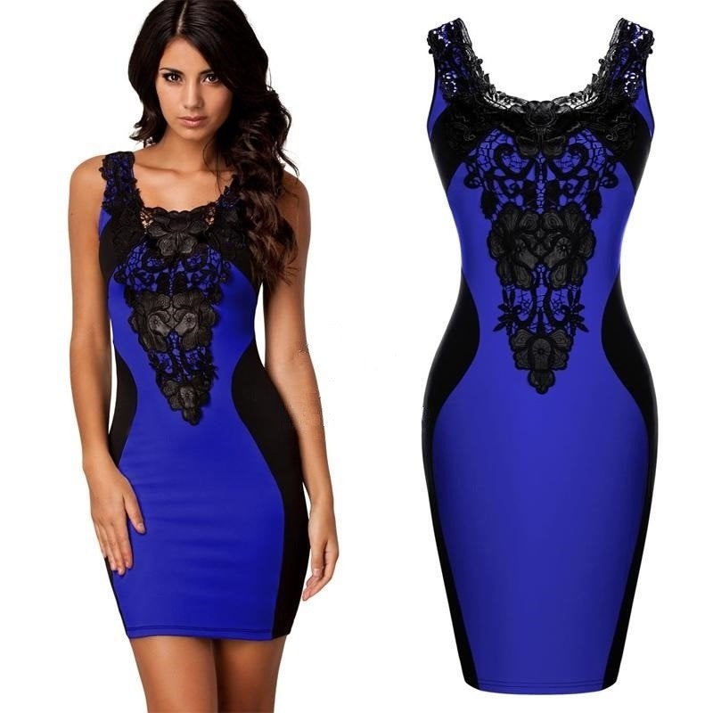 Kathy Bodycon Jurk - Nieuw - L/XL, Blauw, Maat 42/44 (L), Nieuw, Ophalen of Verzenden