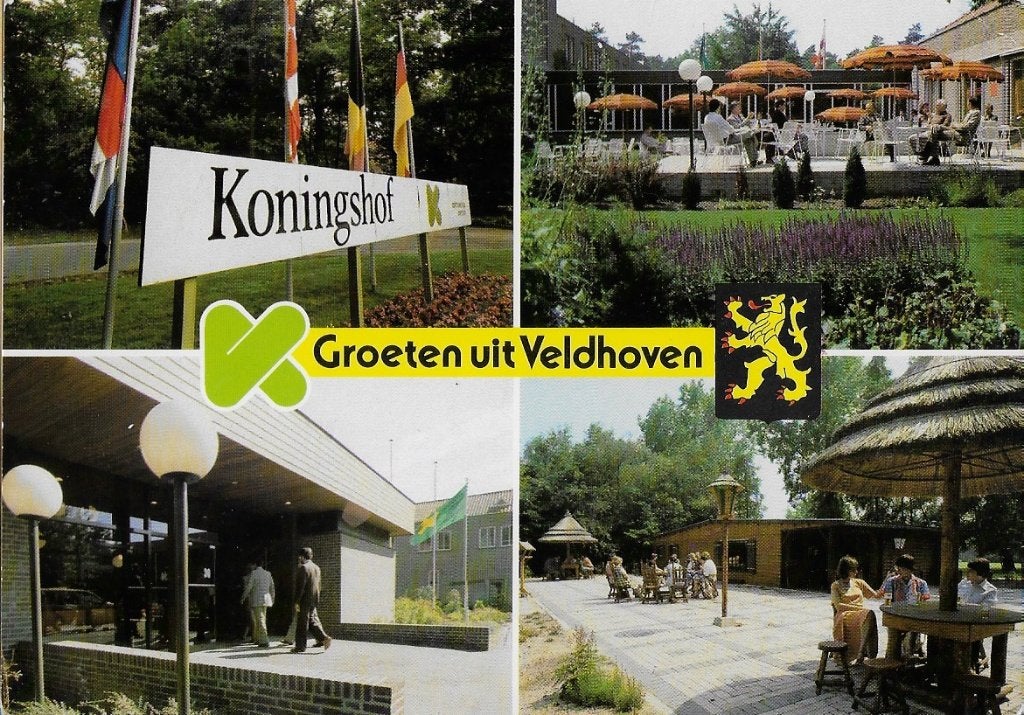 Veldhoven koningshof Gelopen Ansichtkaart ( 4141 ), Ophalen of Verzenden, 1980 tot heden, Gelopen