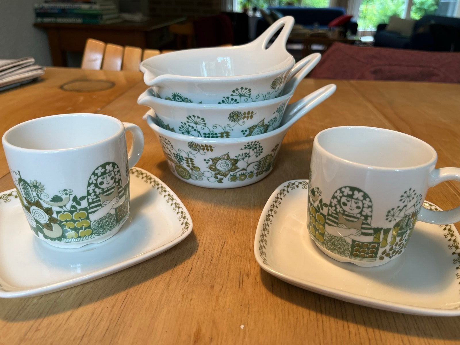 Turi Design Norway: 2x kop en schotel, 3 schaaltjes, Ophalen of Verzenden