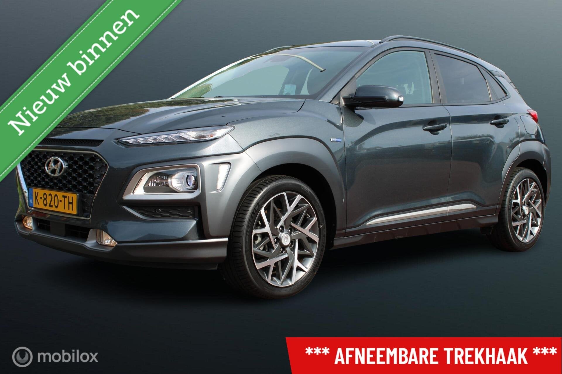 Hyundai Kona 1.6 GDI HEV Premium, Stoel-stuurverwarming + ko