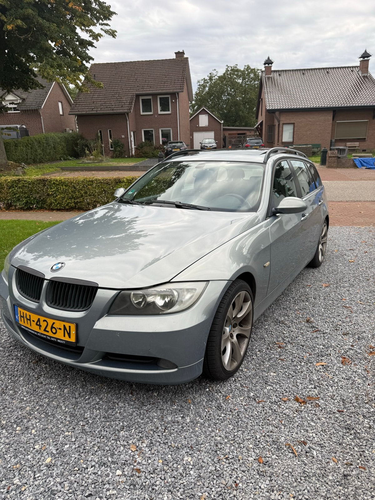 BMW 3-Serie 2.0 I 320 Touring 2005 Grijs, Auto's, 13 km/l, Achterwielaandrijving, 1995 cc, Zwart