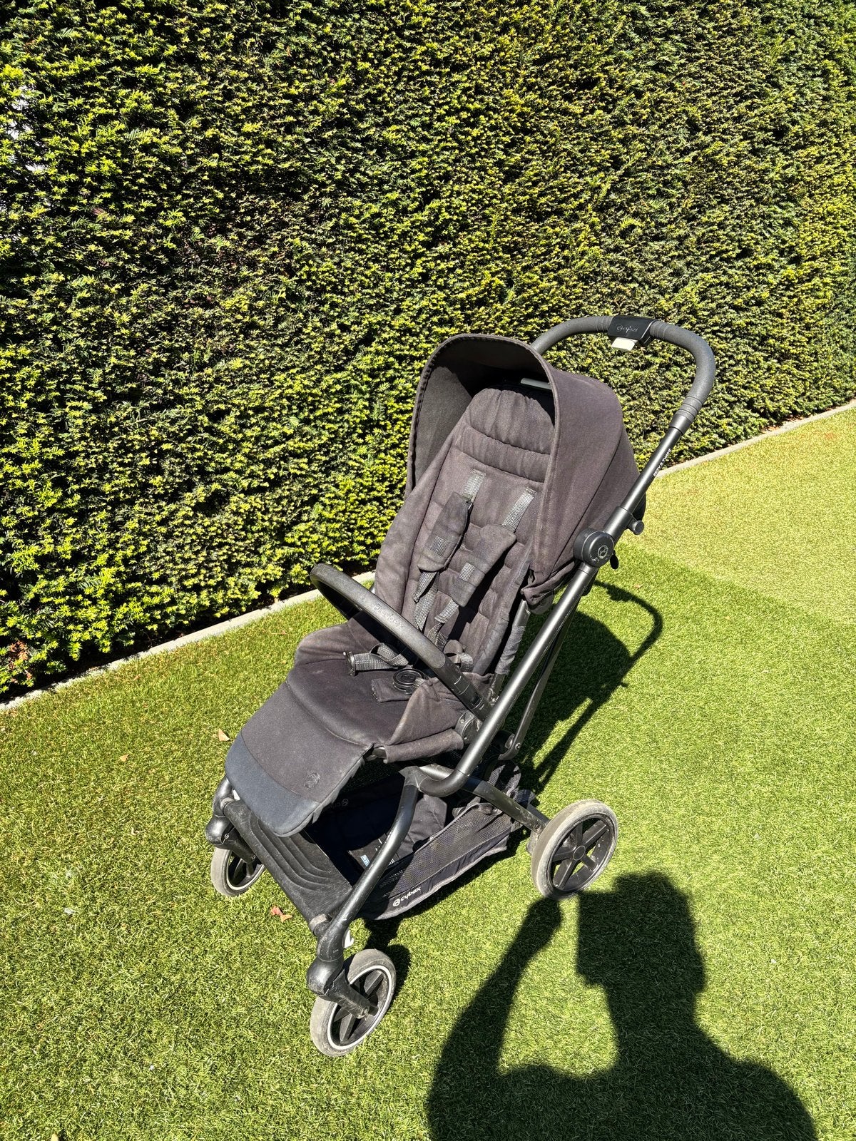 Cybex Eezy 2 Twist Buggy Zwart met gratis voetenzak, Ophalen, Gebruikt, Overige merken, Verstelbare rugleuning