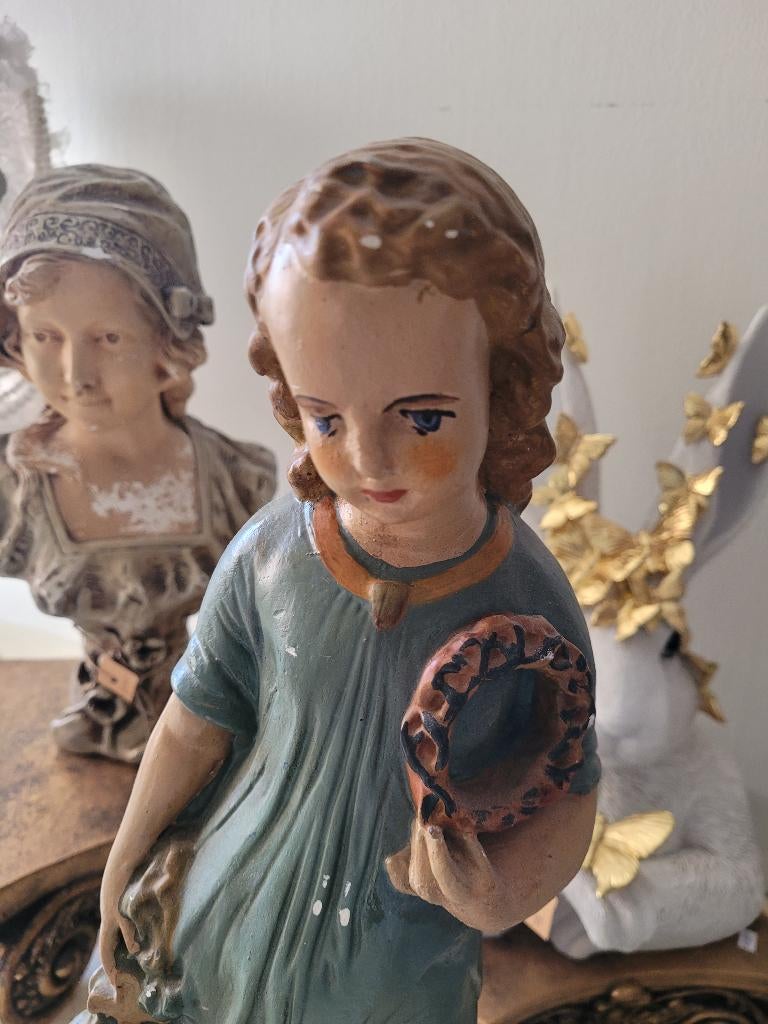 Antiek groot St Janneke beeld Jezus beeld, Ophalen of Verzenden