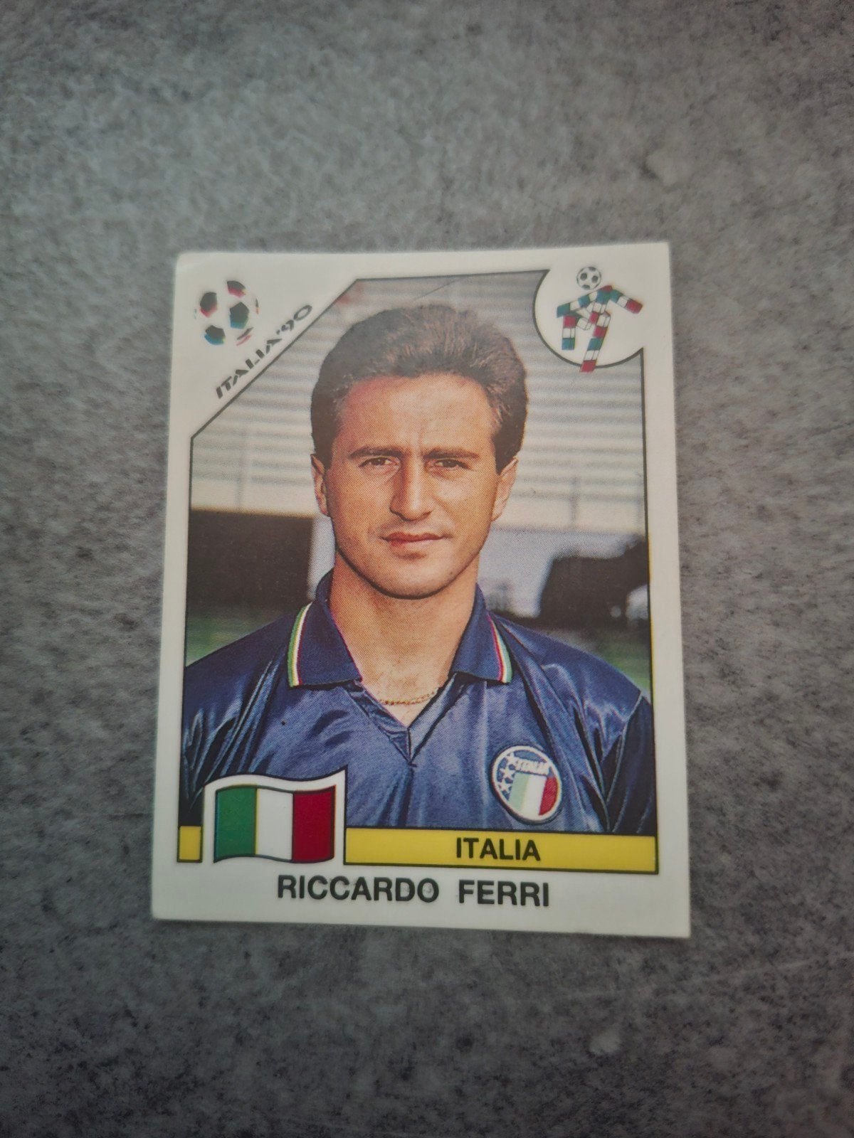 Panini sticker WK 90 Italia. Riccardo Ferri Italië., Ophalen of Verzenden, Zo goed als nieuw, Sticker