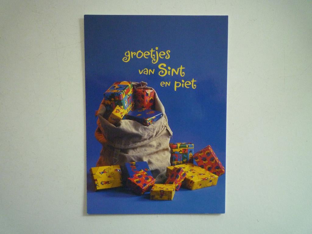 Groetjes van Sint en Piet Sinterklaas zak met cadeautjes, Ophalen of Verzenden, Voor 1920, Kinderen