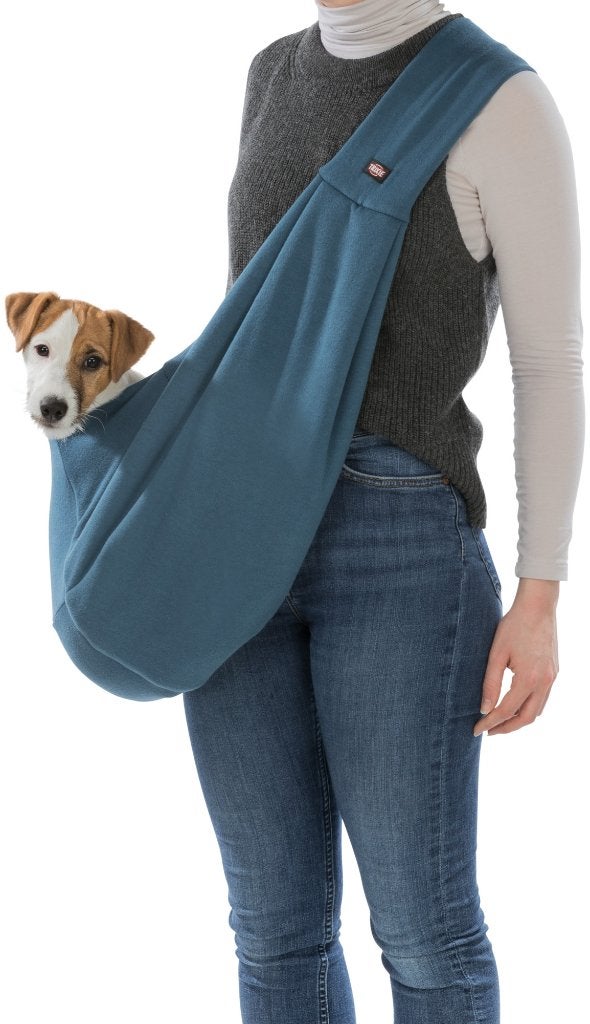 Hondentas buik zijdrager soft blauw nu voor maar € 22,50, Dieren en Toebehoren, Trixie, Draagtas/-zak, ., Ophalen of Verzenden