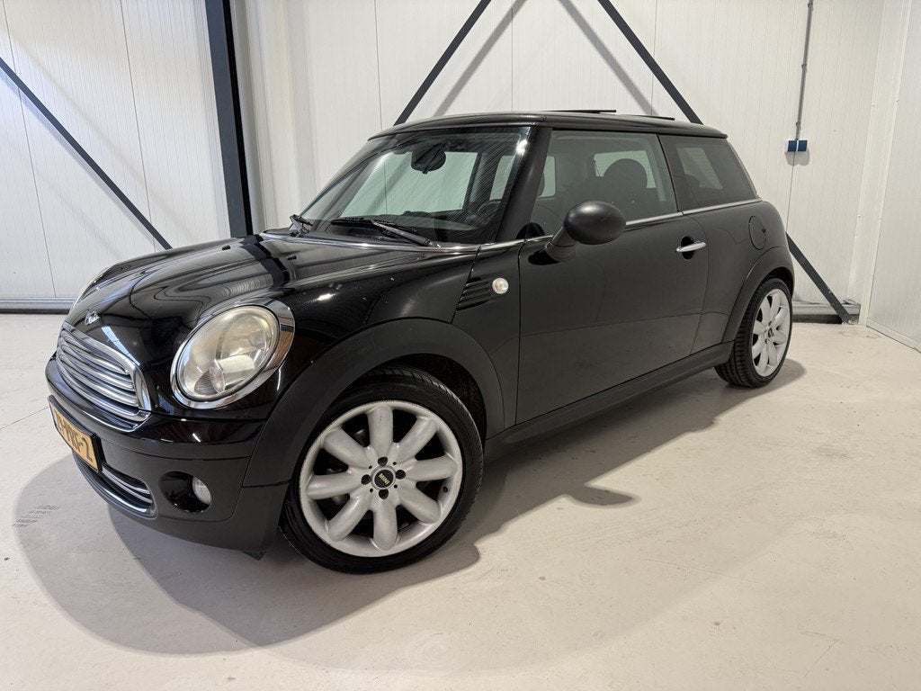 MINI Mini 1.4 One Salt. Half leer,Panoramadak,17" Aub goed l, Auto's, Mini, Voorwielaandrijving, Gebruikt, Zwart, 4 cilinders