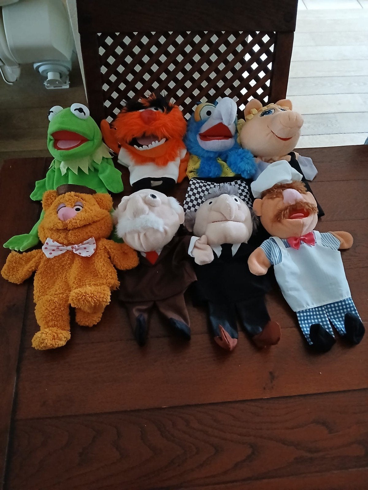 Muppets handpoppen Disney 8stk.Compleet, Ophalen of Verzenden, Zo goed als nieuw, Overige typen