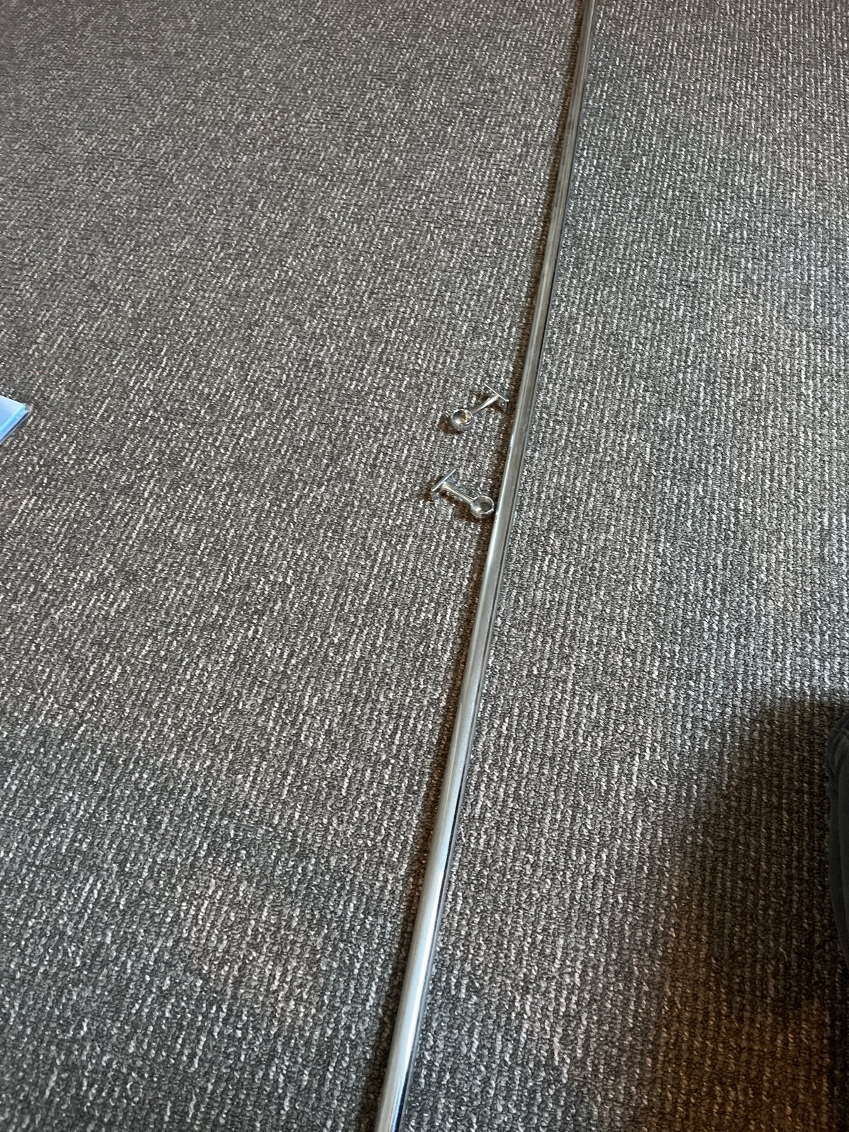 Gordijnroede met bevestiging, 163 cm, Ophalen, Zo goed als nieuw