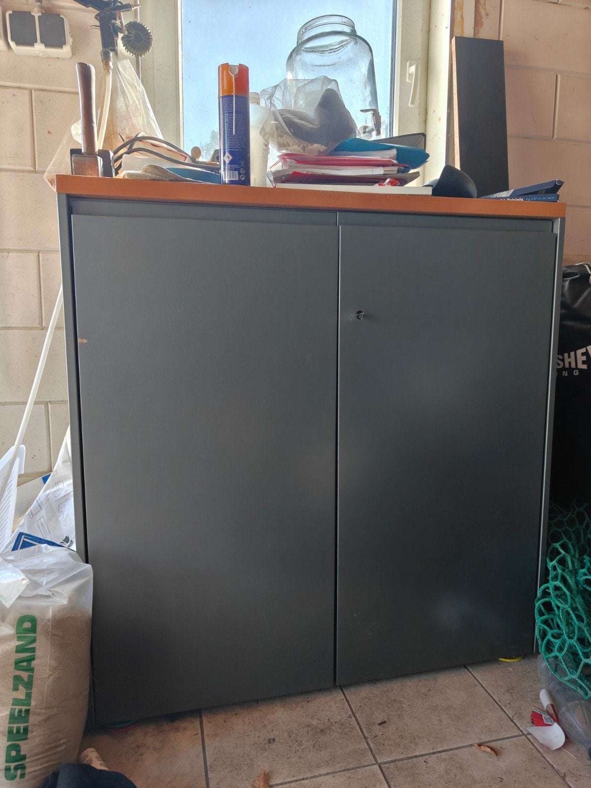 Archiefkast met mappenlade - Ideaal voor kantoor of thuis, Huis en Inrichting, Kasten | Roldeurkasten en Archiefkasten, Ophalen