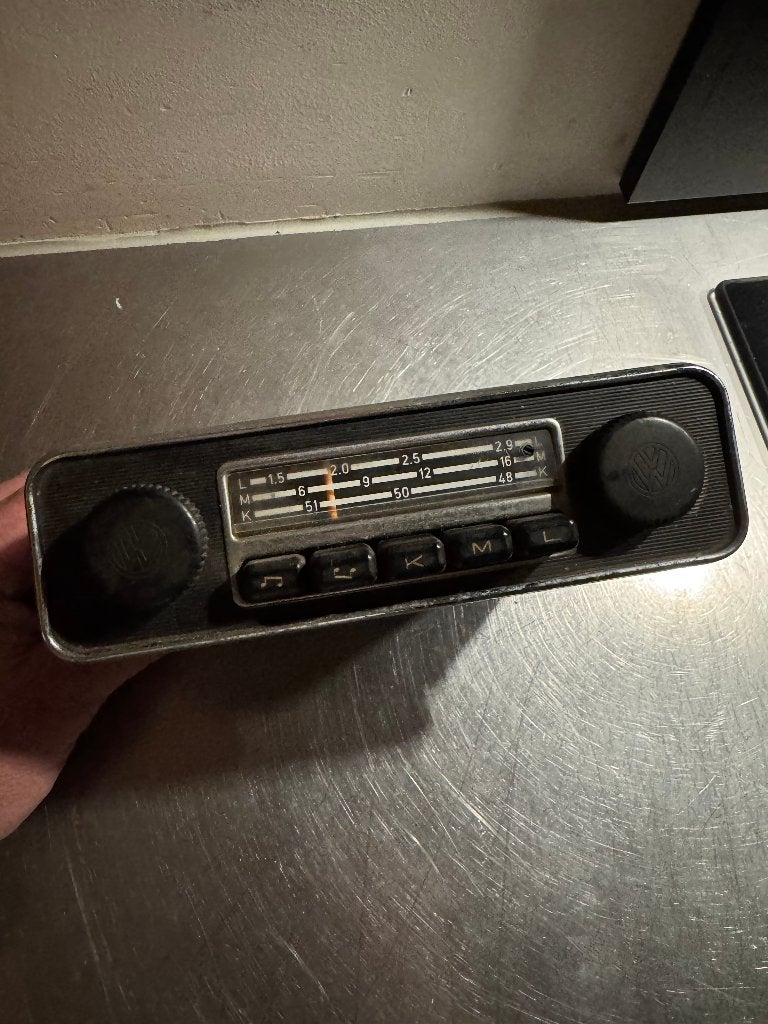 Blaupunkt Wolfsburg VW oldtimer autoradio vintage, Ophalen of Verzenden, Gebruikt, Auto's