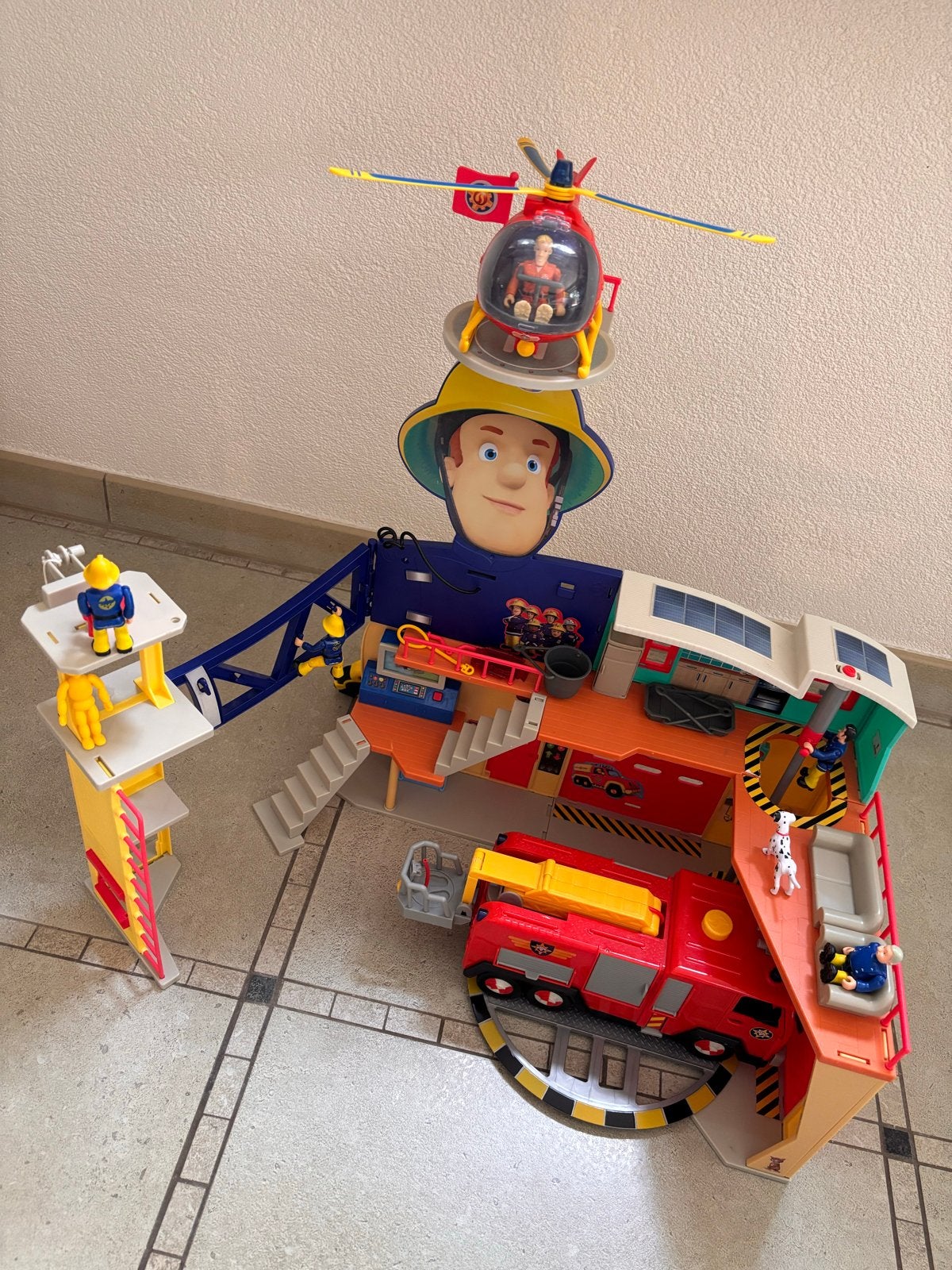 Brandweerman Sam Brandweerkazerne met accessoires, Ophalen, Gebruikt, Jongen of Meisje